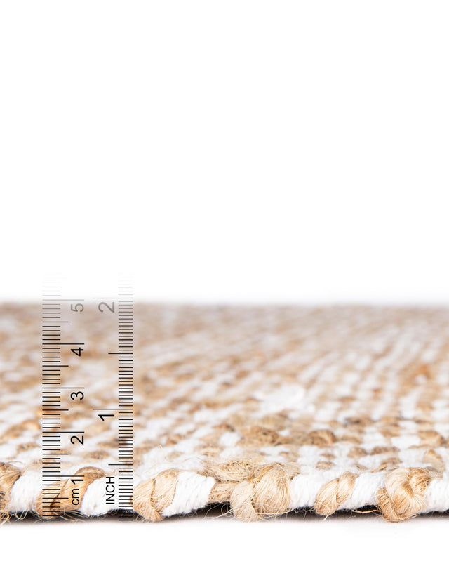 Natural 1' 2 x 4' 1 Braided Jute Table Runner