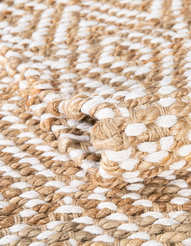 Natural 1' 2 x 4' 1 Braided Jute Table Runner
