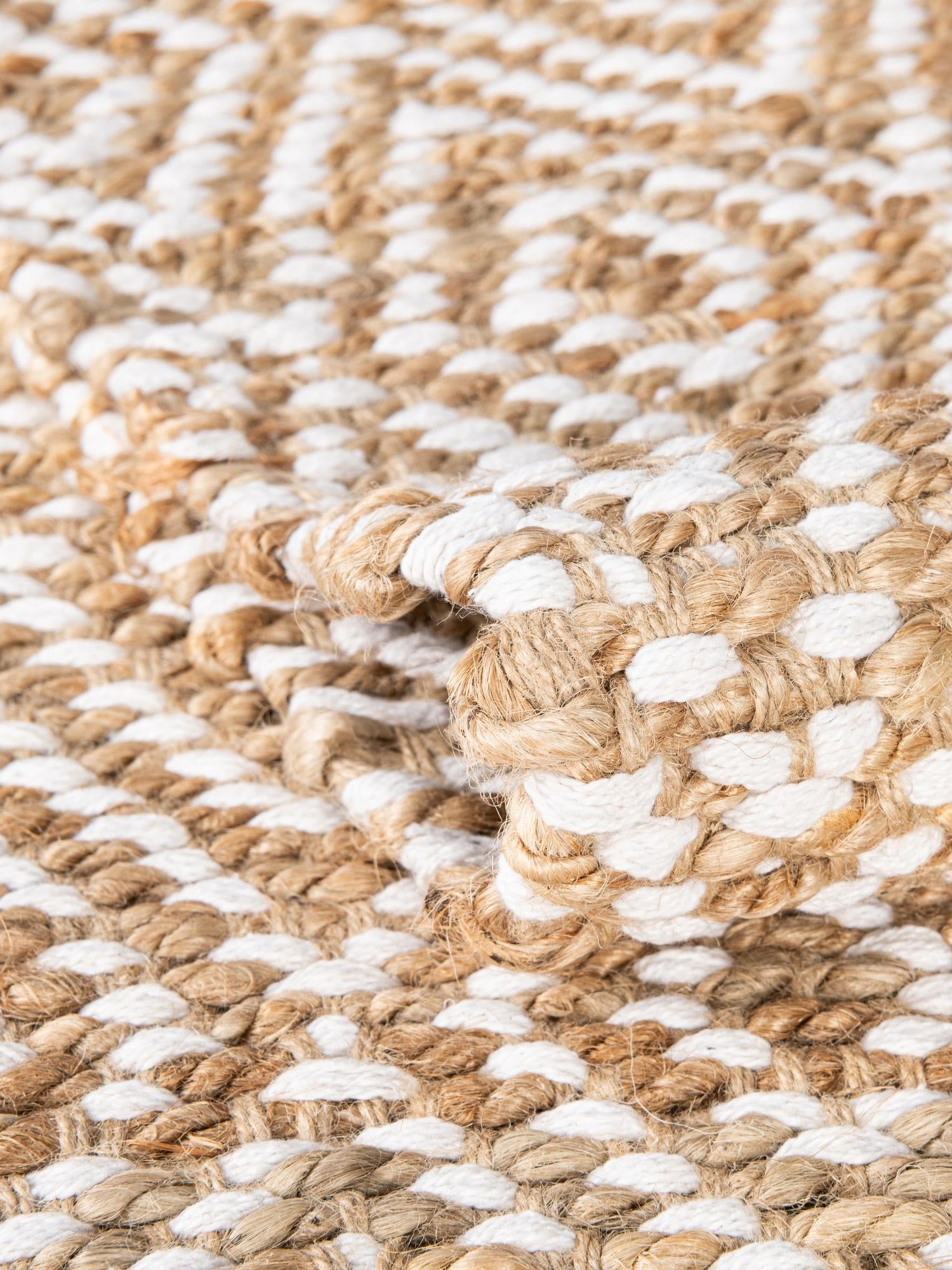 Natural 1' 2 x 8' Braided Jute Table Runner Area Rug Decorative Dining Room Kitchen All Natural Material Table Cover 100% Jute Hand Braided Natural Eco-Friendly Boho Style Carpet for Living Rooms Dining Office Space Dorms for Sale at Rug Engine