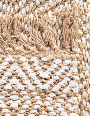 Natural 1' 2 x 4' 1 Braided Jute Table Runner
