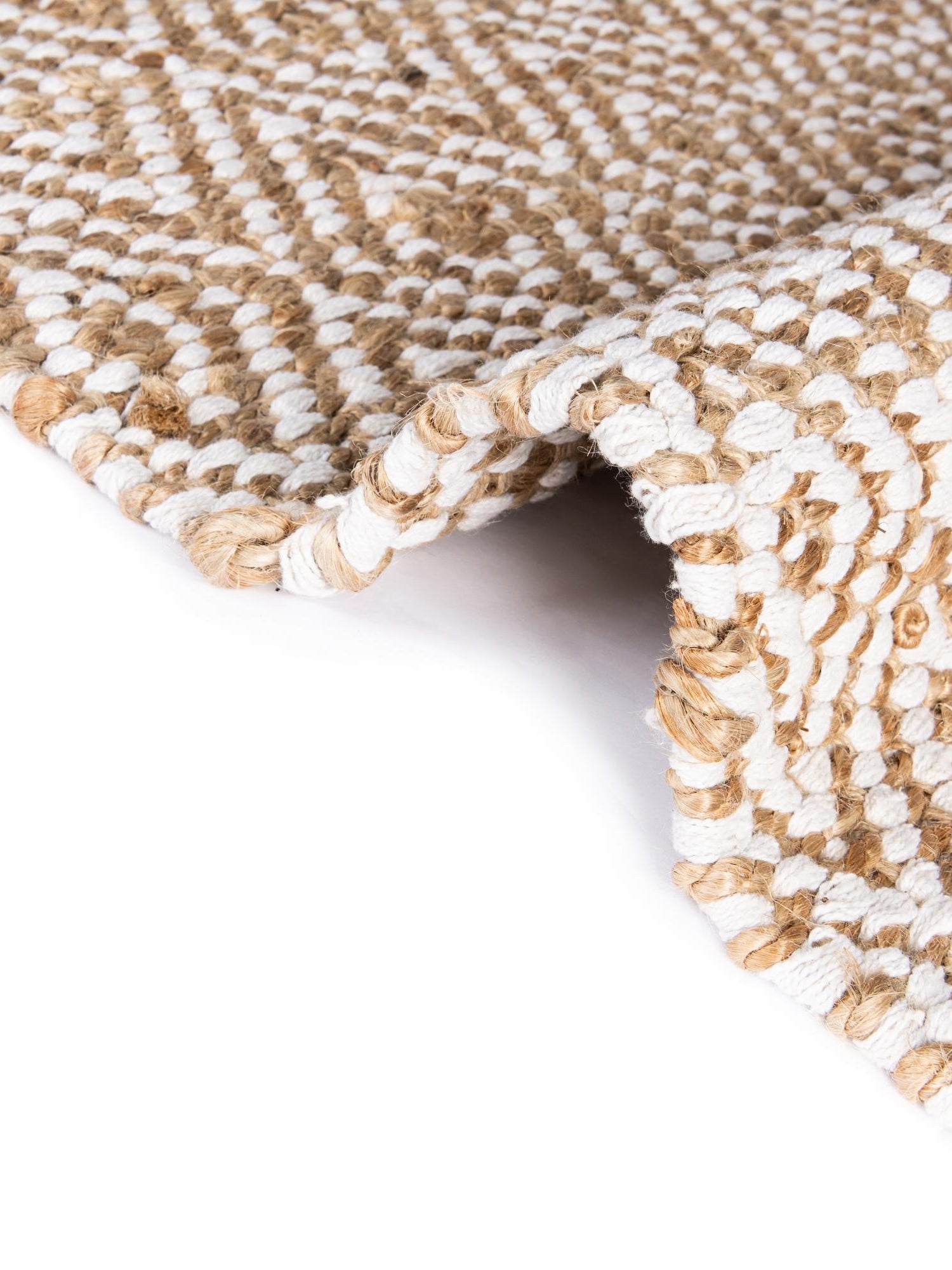 Natural 1' 2 x 6' 1 Braided Jute Table Runner Area Rug Decorative Dining Room Kitchen All Natural Material Table Cover 100% Jute Hand Braided Natural Eco-Friendly Boho Style Carpet for Living Rooms Dining Office Space Dorms for Sale at Rug Engine
