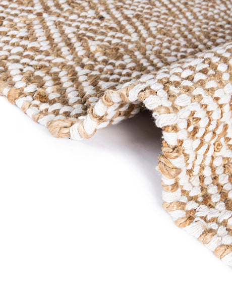 Natural 1' 2 x 6' 1 Braided Jute Table Runner Area Rug Decorative Dining Room Kitchen All Natural Material Table Cover 100% Jute Hand Braided Natural Eco-Friendly Boho Style Carpet for Living Rooms Dining Office Space Dorms for Sale at Rug Engine