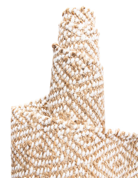 Natural 1' 2 x 4' 1 Braided Jute Table Runner Area Rug Decorative Dining Room Kitchen All Natural Material Table Cover 100% Jute Hand Braided Natural Eco-Friendly Boho Style Carpet for Living Rooms Dining Office Space Dorms for Sale at Rug Engine