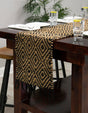 Black 1' 2 x 4' 1 Braided Jute Table Runner