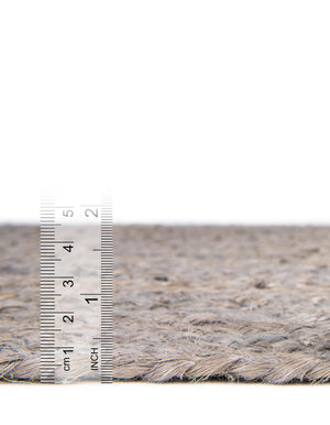 Gray 1' 2 x 10' Braided Jute Table Runner