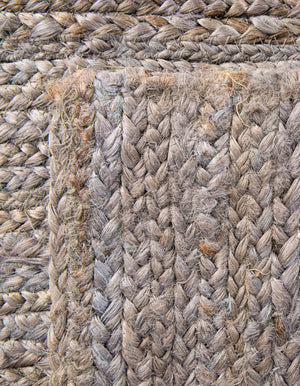 Gray 1' 2 x 5' 1 Braided Jute Table Runner