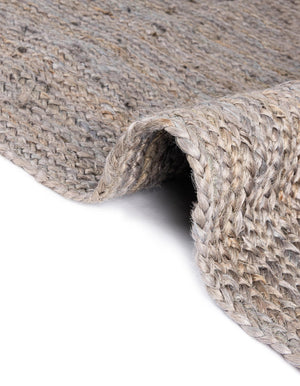 Gray 1' 2 x 8' Braided Jute Table Runner