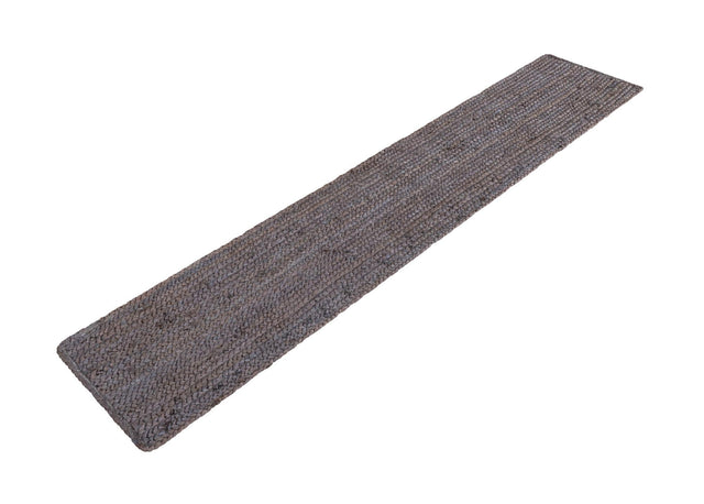 Gray 1' 2 x 6' 1 Braided Jute Table Runner