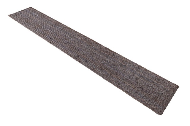 Gray 1' 2 x 8' Braided Jute Table Runner