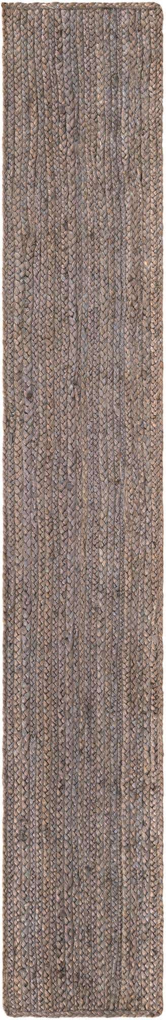 Gray 1' 2 x 8' Braided Jute Table Runner