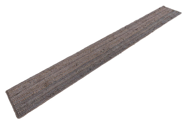 Gray 1' 2 x 10' Braided Jute Table Runner