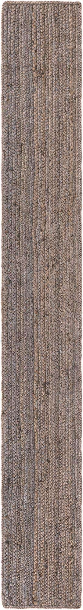 Gray 1' 2 x 10' Braided Jute Table Runner