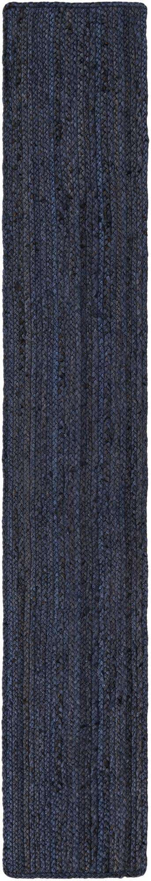 Navy Blue 1' 2 x 8' Braided Jute Table Runner