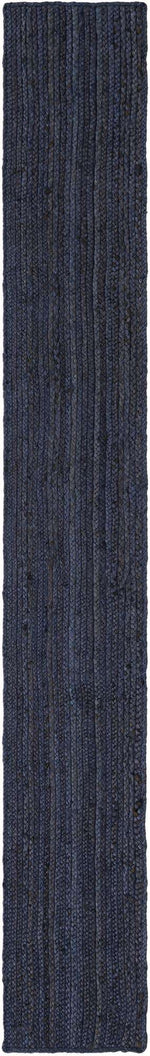 Navy Blue 1' 2 x 10' Braided Jute Table Runner
