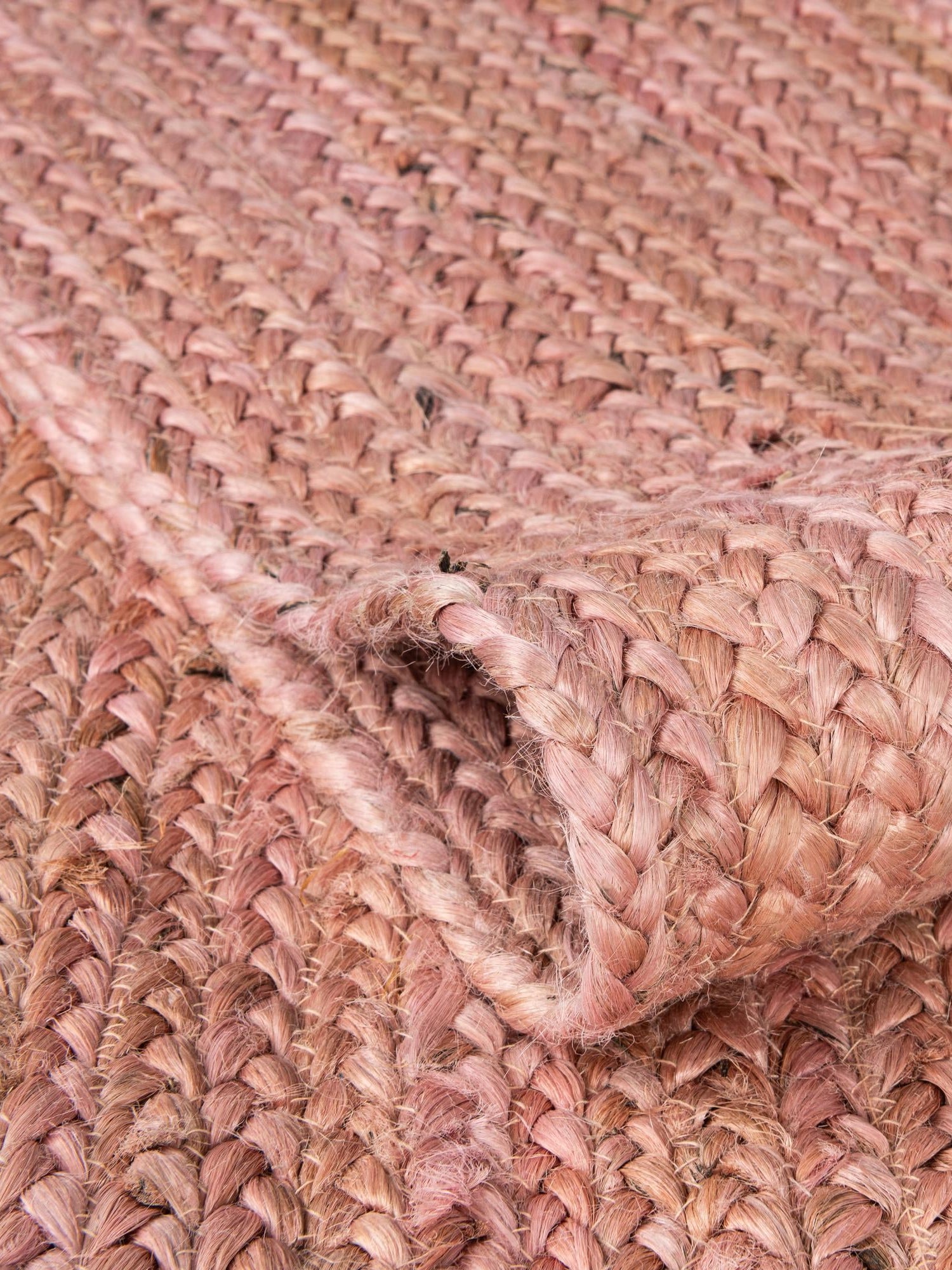 Light Pink 1' 2 x 8' Braided Jute Table Runner Area Rug Decorative Dining Room Kitchen All Natural Material Table Cover 100% Jute Hand Braided Natural Eco-Friendly Boho Style Carpet for Living Rooms Dining Office Space Dorms for Sale at Rug Engine