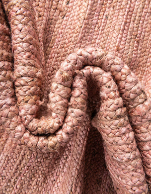 Light Pink 1' 2 x 8' Braided Jute Table Runner