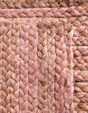 Light Pink 1' 2 x 8' Braided Jute Table Runner