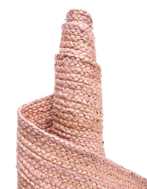 Light Pink 1' 2 x 8' Braided Jute Table Runner