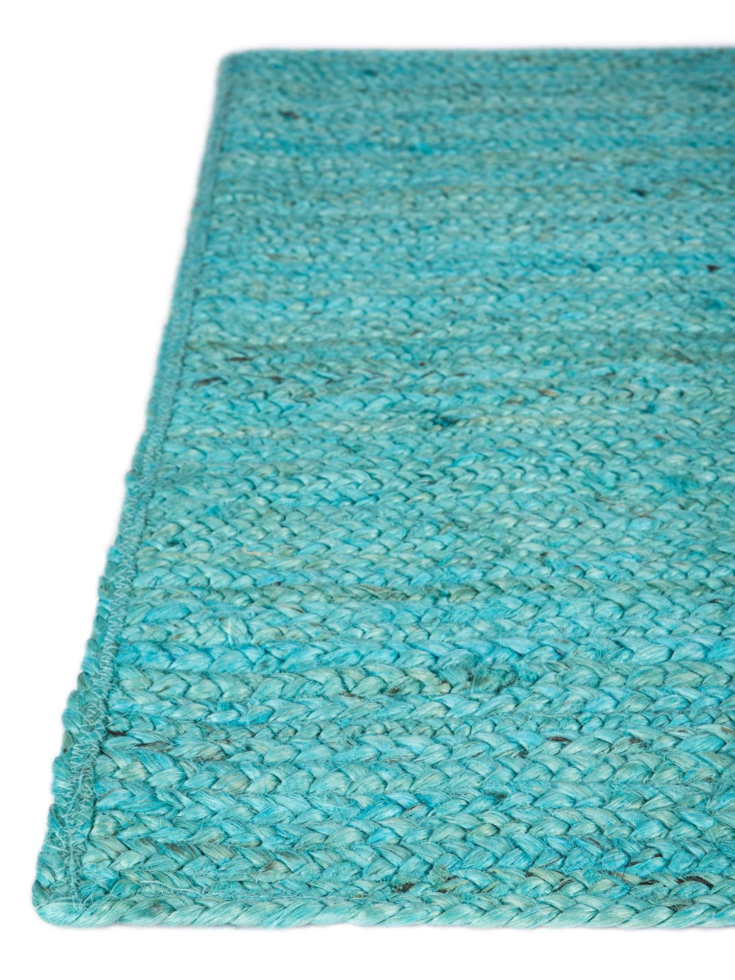 Turquoise 1' 2 x 10' Braided Jute Table Runner Area Rug Decorative Dining Room Kitchen All Natural Material Table Cover 100% Jute Hand Braided Natural Eco-Friendly Boho Style Carpet for Living Rooms Dining Office Space Dorms for Sale at Rug Engine