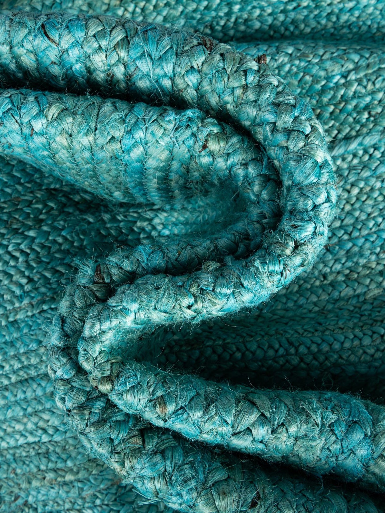 Turquoise 1' 2 x 10' Braided Jute Table Runner Area Rug Decorative Dining Room Kitchen All Natural Material Table Cover 100% Jute Hand Braided Natural Eco-Friendly Boho Style Carpet for Living Rooms Dining Office Space Dorms for Sale at Rug Engine