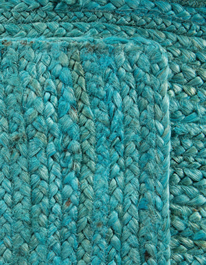 Turquoise 1' 2 x 6' 1 Braided Jute Table Runner