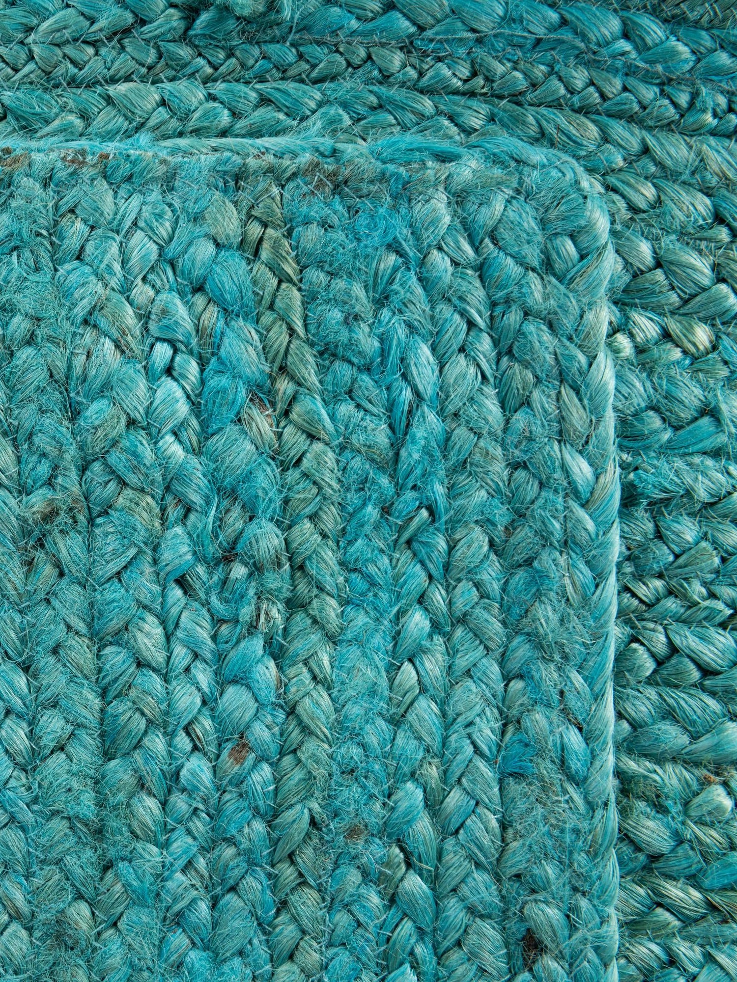 Turquoise 1' 2 x 10' Braided Jute Table Runner Area Rug Decorative Dining Room Kitchen All Natural Material Table Cover 100% Jute Hand Braided Natural Eco-Friendly Boho Style Carpet for Living Rooms Dining Office Space Dorms for Sale at Rug Engine