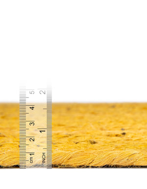 Yellow 1' 2 x 6' 1 Braided Jute Table Runner