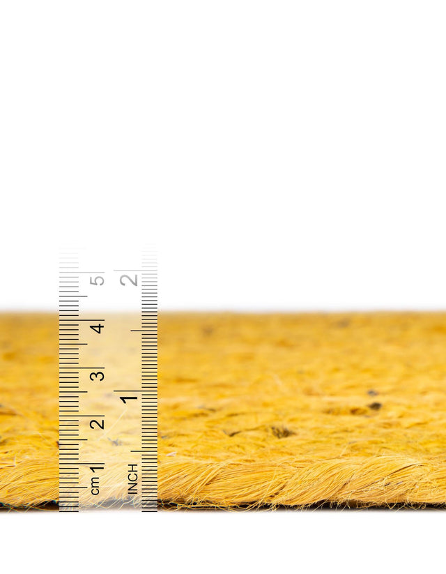 Yellow 1' 2 x 6' 1 Braided Jute Table Runner