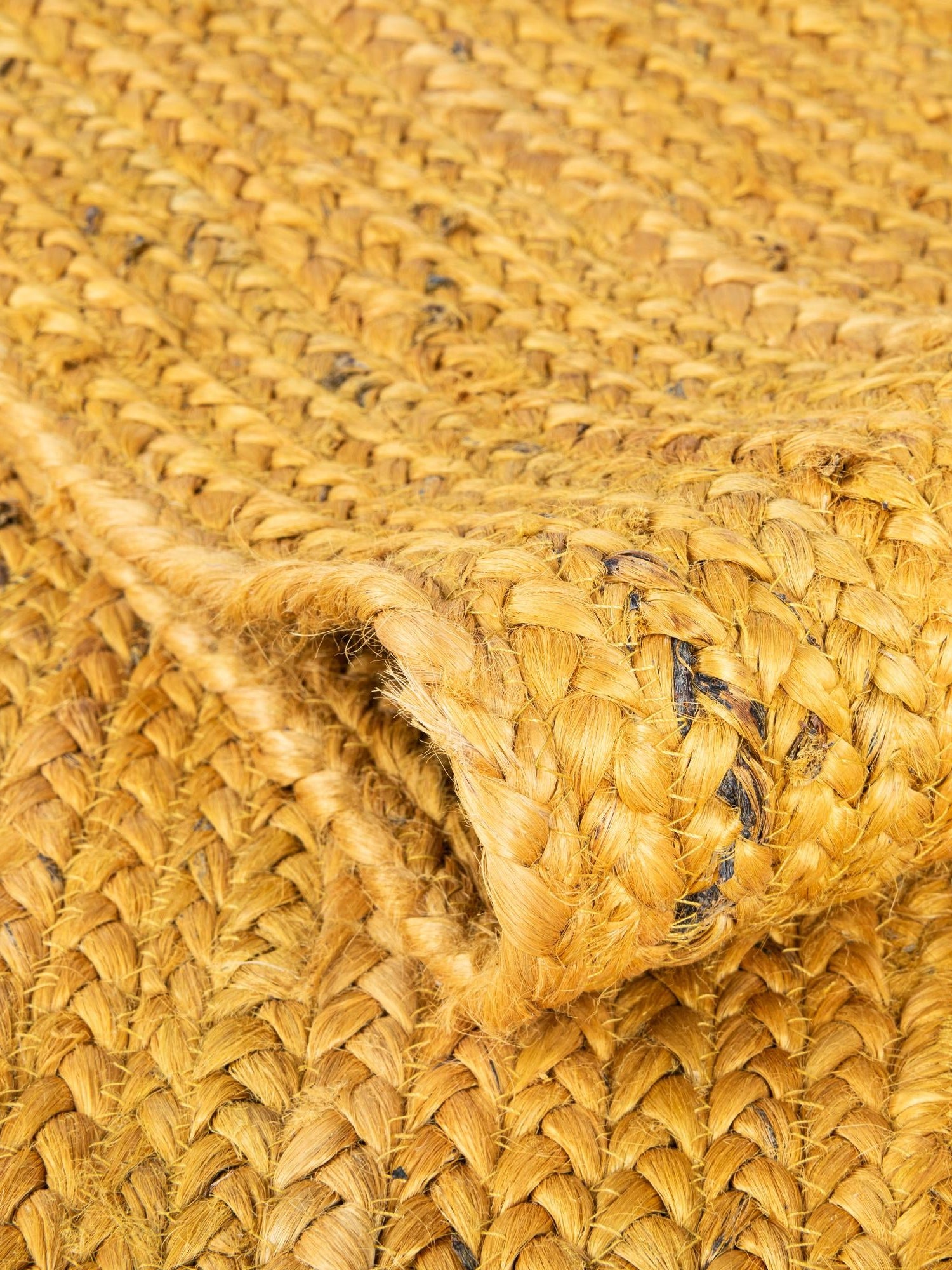 Yellow 1' 2 x 6' 1 Braided Jute Table Runner Area Rug Decorative Dining Room Kitchen All Natural Material Table Cover 100% Jute Hand Braided Natural Eco-Friendly Boho Style Carpet for Living Rooms Dining Office Space Dorms for Sale at Rug Engine