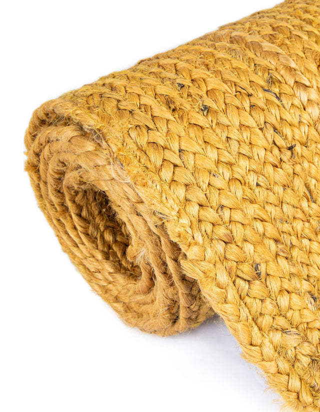 Yellow 1' 2 x 8' Braided Jute Table Runner