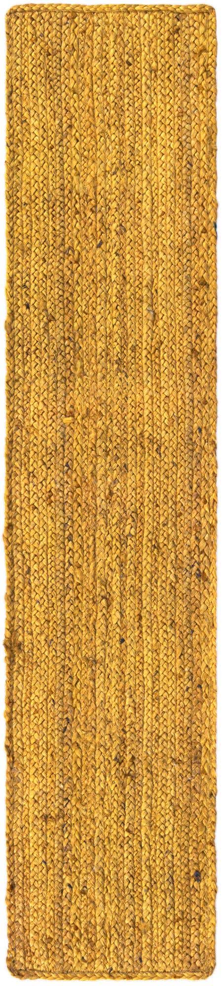 Yellow 1' 2 x 6' 1 Braided Jute Table Runner