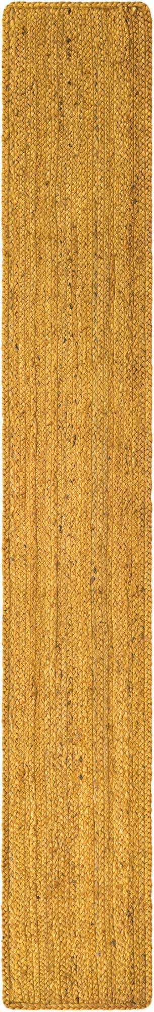 Yellow 1' 2 x 8' Braided Jute Table Runner