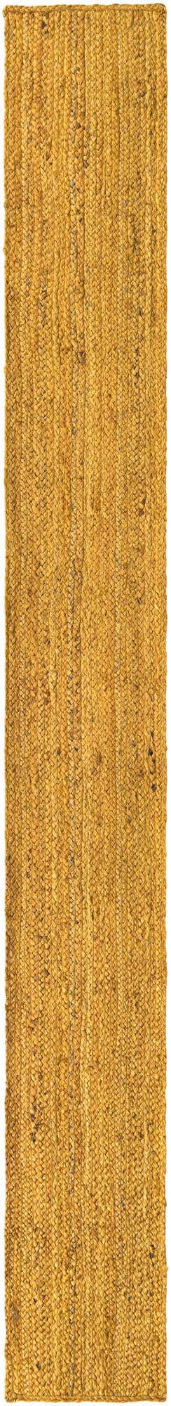 Yellow 1' 2 x 10' Braided Jute Table Runner