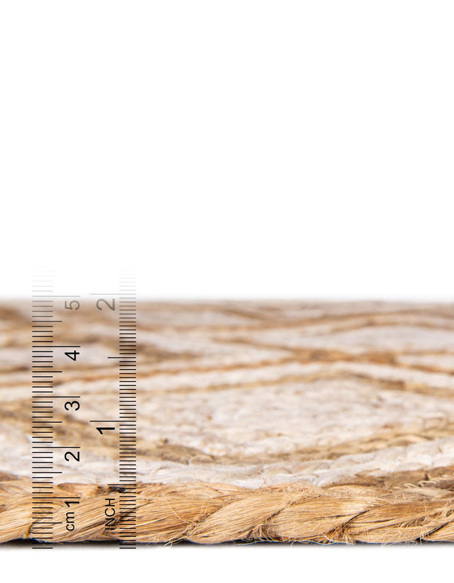 Natural 1' 2 x 5' 1 Braided Jute Table Runner