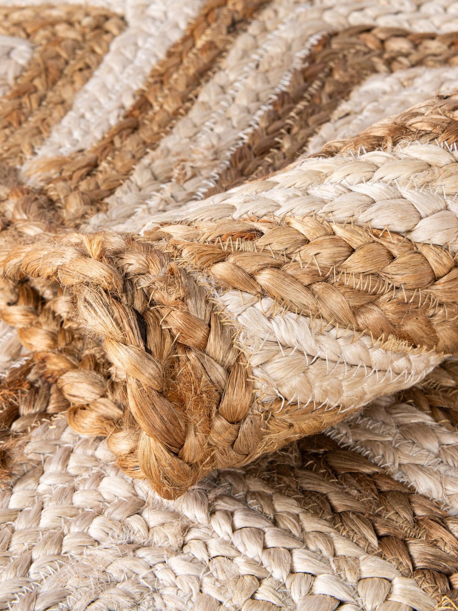 Natural 1' 2 x 10' Braided Jute Table Runner Area Rug Decorative Dining Room Kitchen All Natural Material Table Cover 100% Jute Hand Braided Natural Eco-Friendly Boho Style Carpet for Living Rooms Dining Office Space Dorms for Sale at Rug Engine