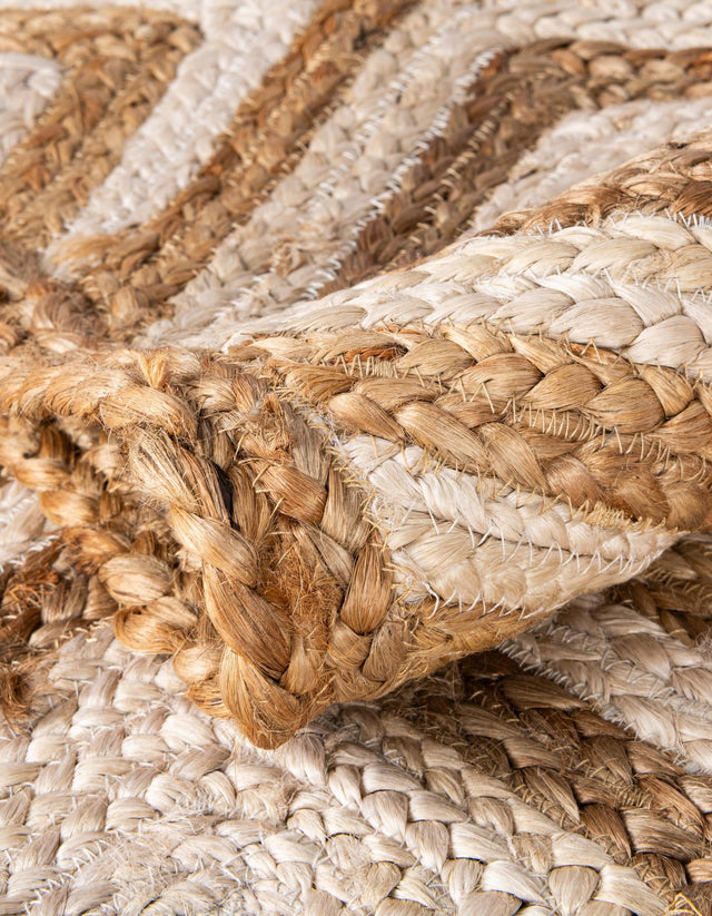 Natural 1' 2 x 8' Braided Jute Table Runner