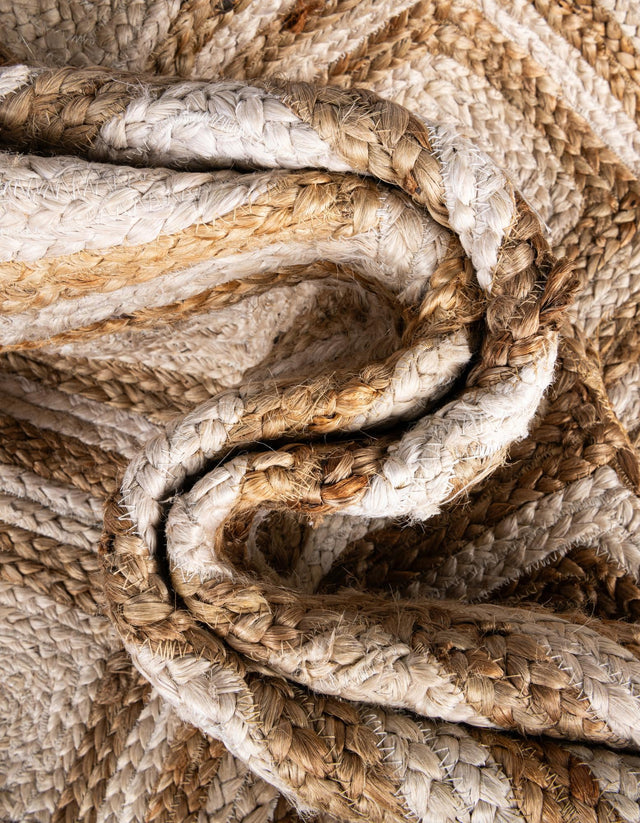 Natural 1' 2 x 5' 1 Braided Jute Table Runner