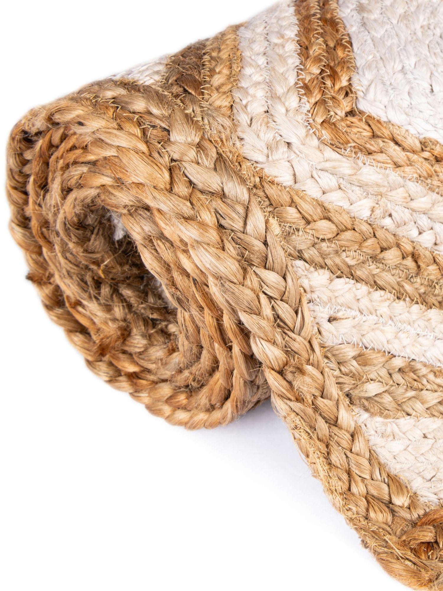 Natural 1' 2 x 5' 1 Braided Jute Table Runner Area Rug Decorative Dining Room Kitchen All Natural Material Table Cover 100% Jute Hand Braided Natural Eco-Friendly Boho Style Carpet for Living Rooms Dining Office Space Dorms for Sale at Rug Engine