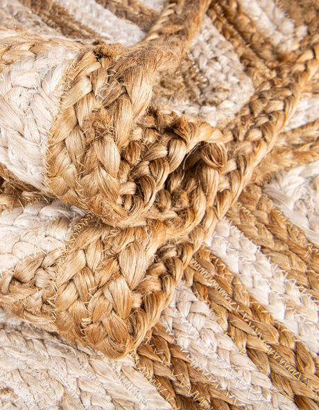 Natural 1' 2 x 6' 1 Braided Jute Table Runner
