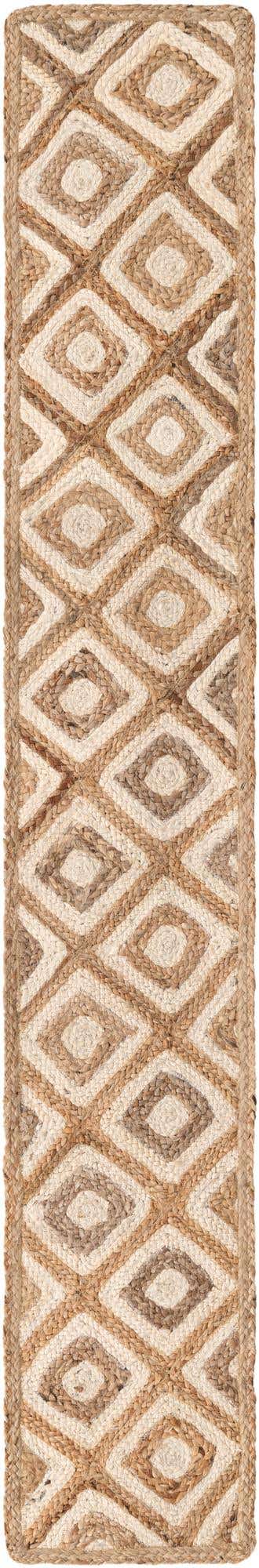 Natural 1' 2 x 8' Braided Jute Table Runner
