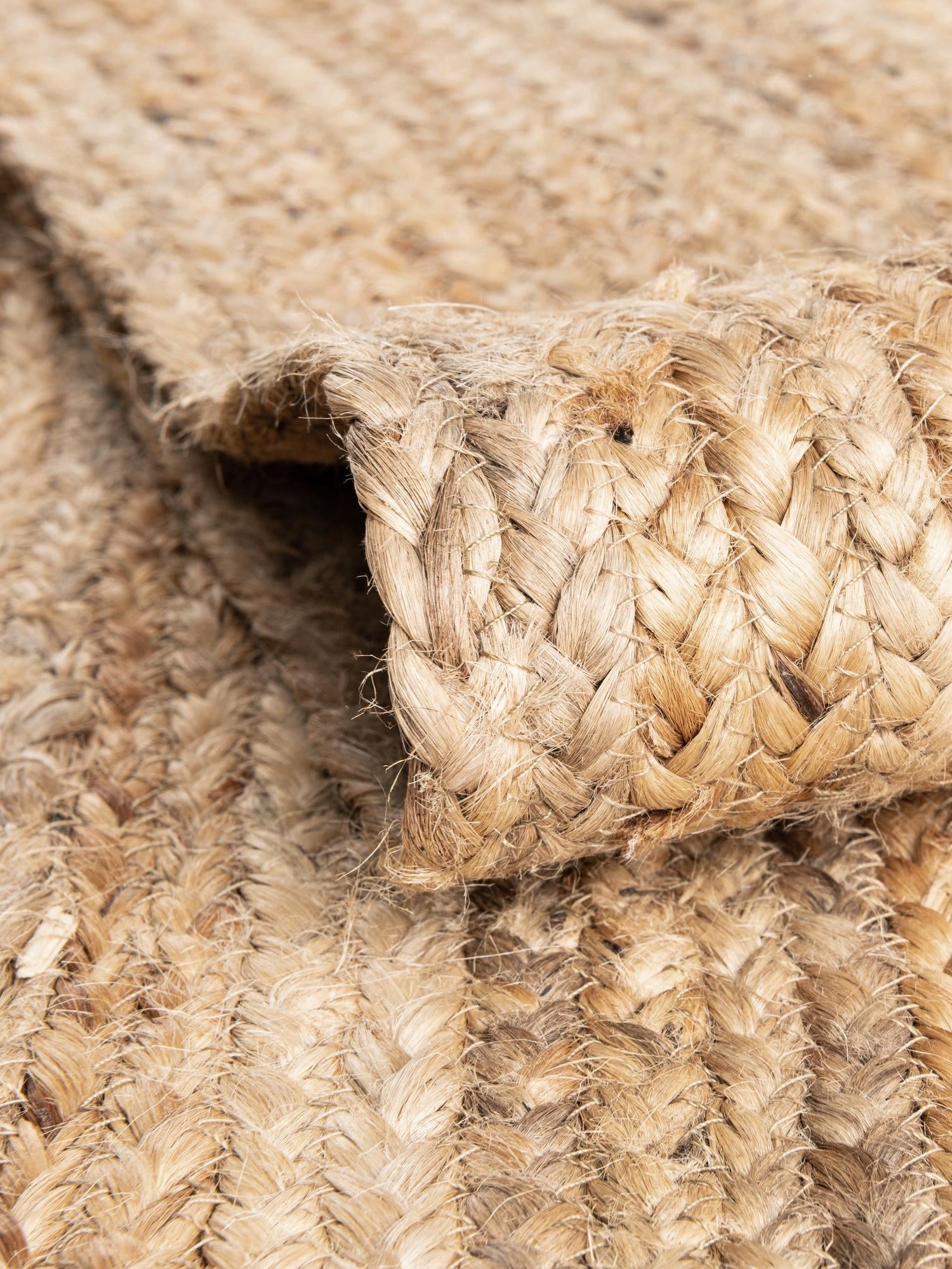 Natural 1' 2 x 6' 1 Braided Jute Table Runner Area Rug Decorative Dining Room Kitchen All Natural Material Table Cover 100% Jute Hand Braided Natural Eco-Friendly Boho Style Carpet for Living Rooms Dining Office Space Dorms for Sale at Rug Engine