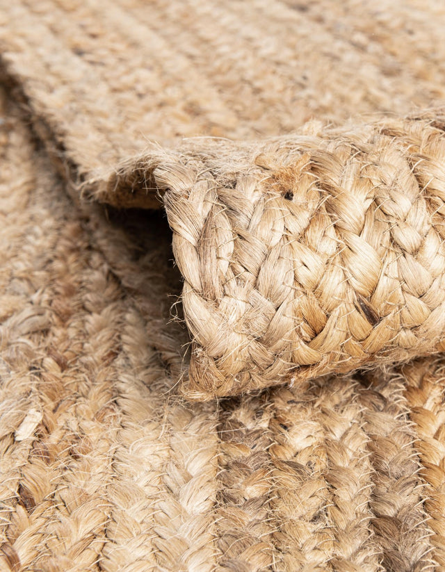 Natural 1' 2 x 10' Braided Jute Table Runner