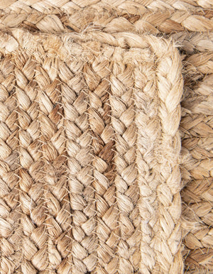 Natural 1' 2 x 6' 1 Braided Jute Table Runner