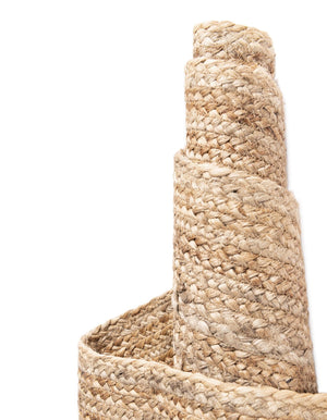 Natural 1' 2 x 6' 1 Braided Jute Table Runner
