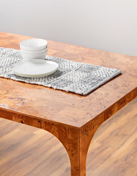 Ivory 1' 2 x 10' Chindi Cotton Table Runner