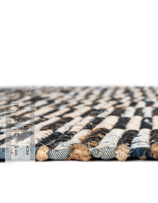Dark Gray 1' 2 x 4' 1 Chindi Jute Table Runner