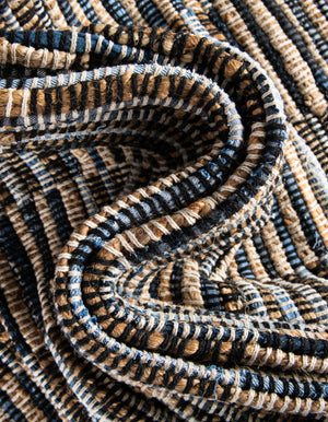 Dark Gray 1' 2 x 4' 1 Chindi Jute Table Runner