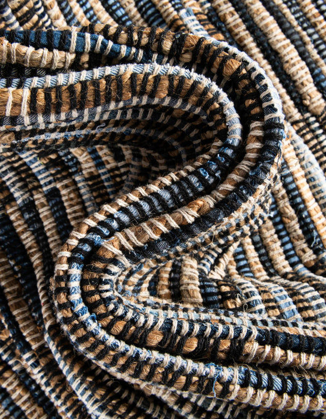 Dark Gray 1' 2 x 4' 1 Chindi Jute Table Runner