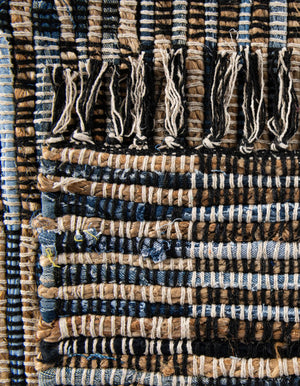 Dark Gray 1' 2 x 5' 1 Chindi Jute Table Runner