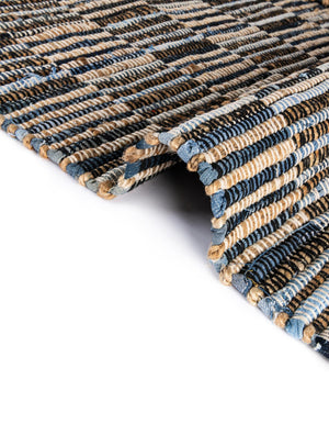 Dark Gray 1' 2 x 4' 1 Chindi Jute Table Runner